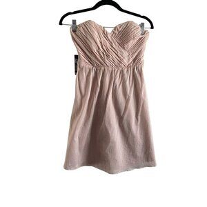 Express Women 2 Pink Removable Strap Fit & Flare Pleated Top Bodice Dress NWT**